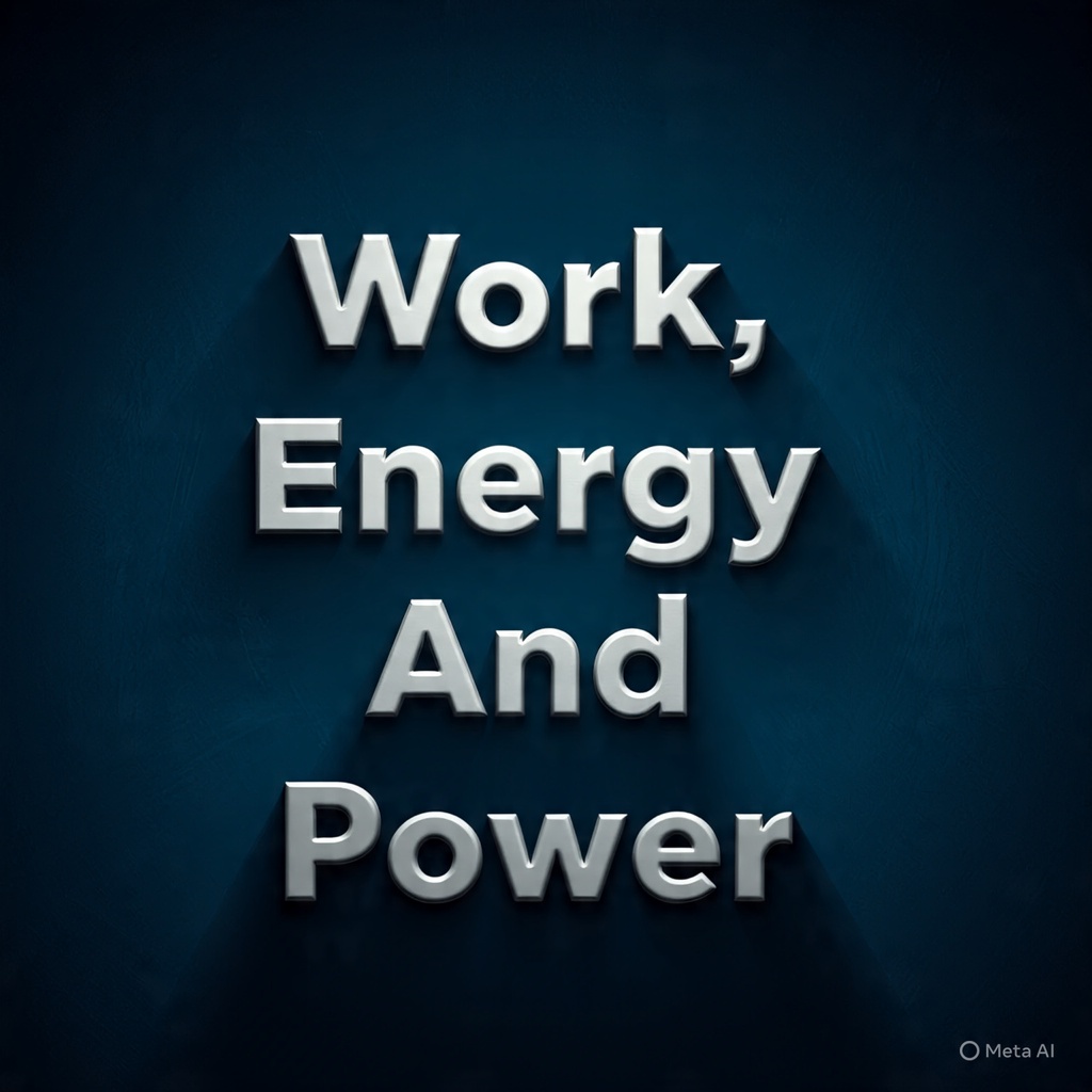 Work, Energy And Power