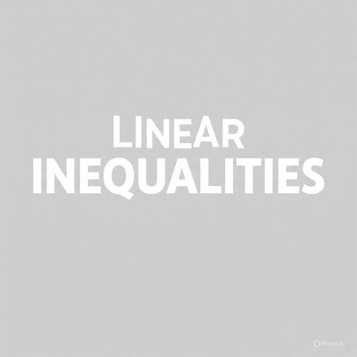 Linear Inequalities 